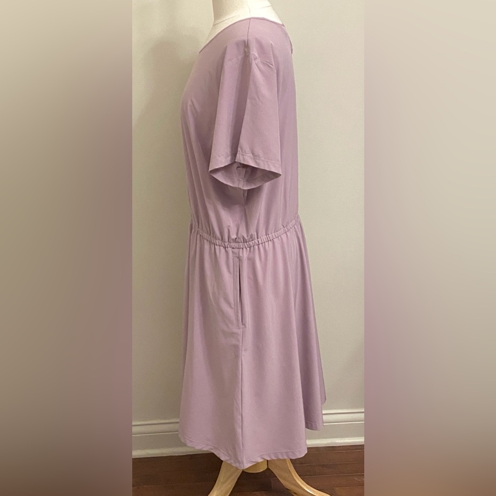 Duluth Trading Co Flexcellence Lilac Purple SZ 1X Minimalist Sporty Chic Dress - Picture 6 of 11